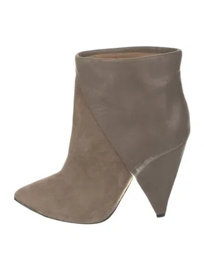 Pre-owned Iro Suede Boots In Gray