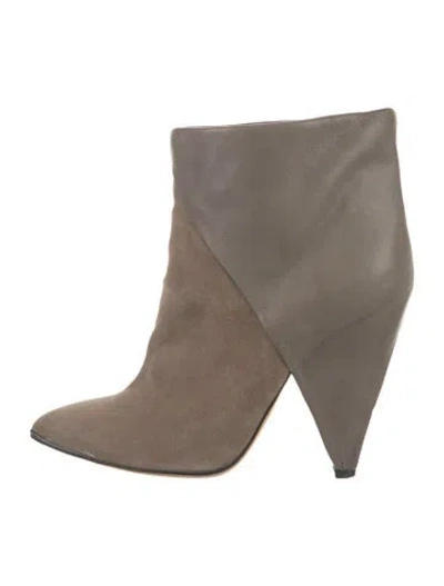 Pre-owned Iro Suede Boots In Grey