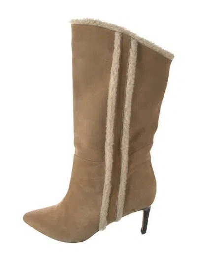 Pre-owned Iro Suede Boots In Neutral