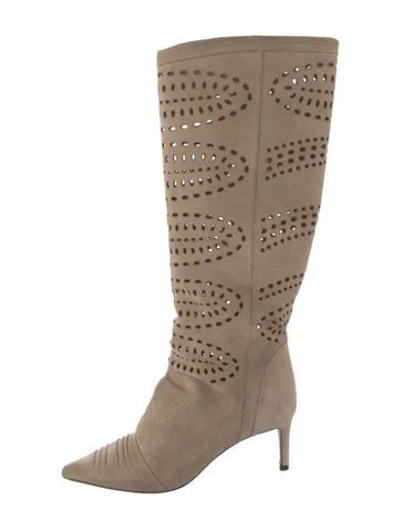 Pre-owned Iro Suede Boots In Neutrals