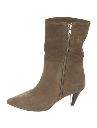 Pre-owned Iro Suede Boots In Neutrals