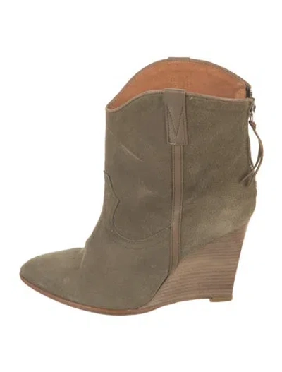 Pre-owned Iro Suede Boots In Neutrals
