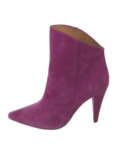 Pre-owned Iro Suede Boots In Purple