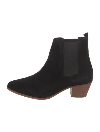 Pre-owned Iro Suede Chelsea Boots In Black