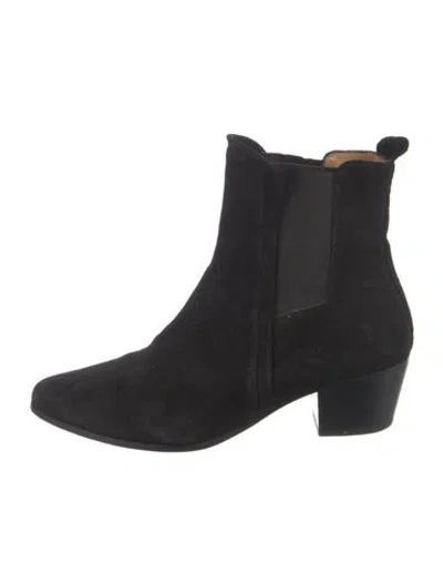Pre-owned Iro Suede Chelsea Boots In Black