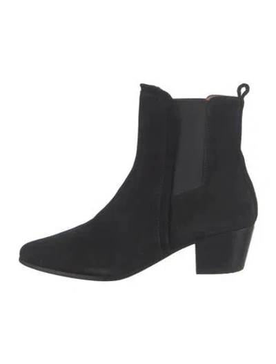 Pre-owned Iro Suede Chelsea Boots In Black