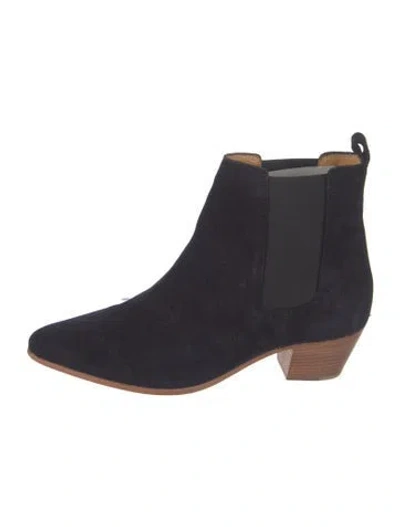 Pre-owned Iro Suede Chelsea Boots In Black