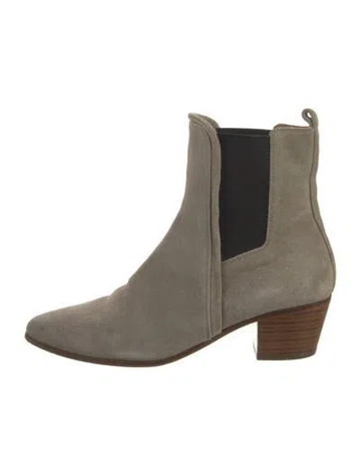 Pre-owned Iro Suede Chelsea Boots In Gray