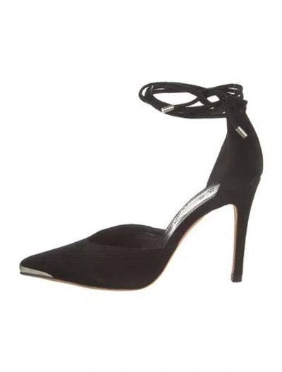 Pre-owned Iro Suede D'orsay Pumps In Black