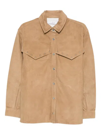 Iro Suede Jacket In Brown