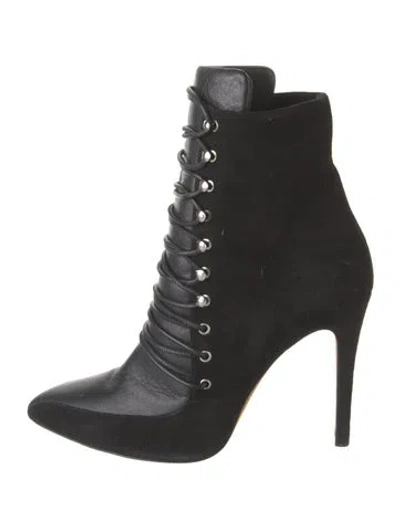 Pre-owned Iro Suede Lace-up Boots In Black