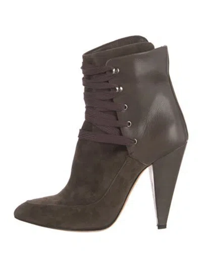 Pre-owned Iro Suede Lace-up Boots In Neutrals