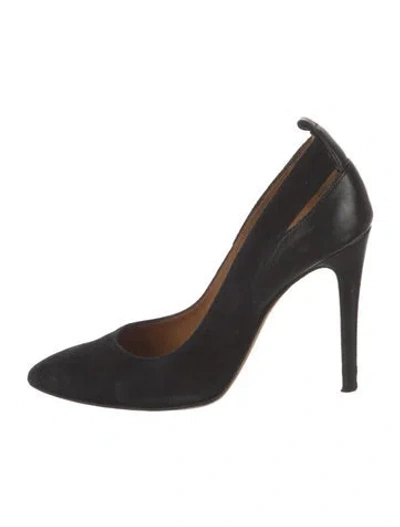 Pre-owned Iro Suede Pumps In Black