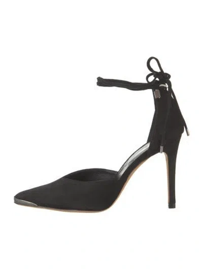 Pre-owned Iro Suede Pumps In Black