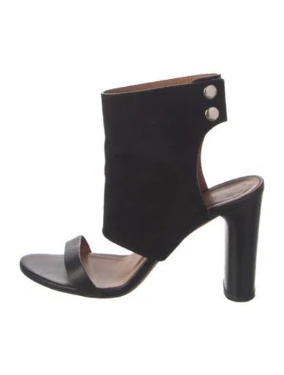 Pre-owned Iro Suede Sandals In Black