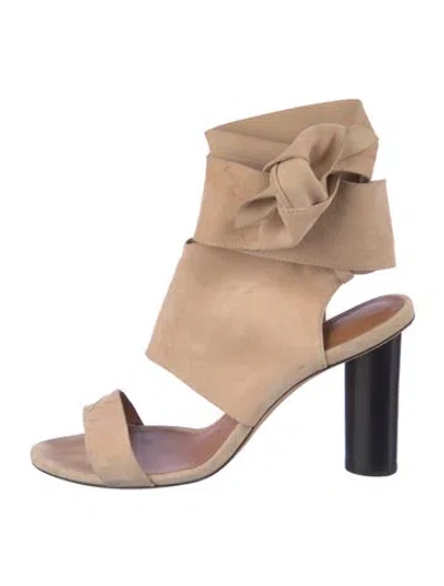 Pre-owned Iro Suede Sandals In Neutral