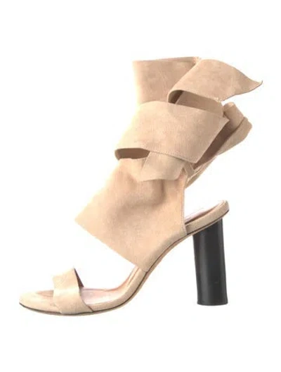 Pre-owned Iro Suede Sandals In Neutrals
