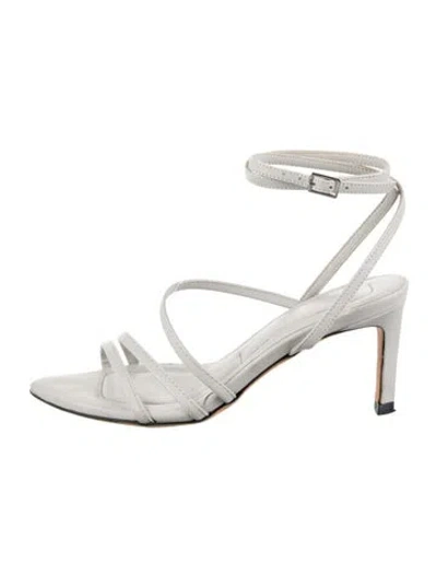 Pre-owned Iro Suede Sandals In White