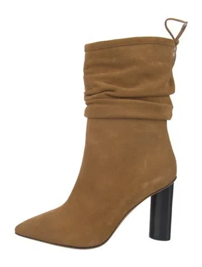 Pre-owned Iro Suede Slouch Boots In Neutrals