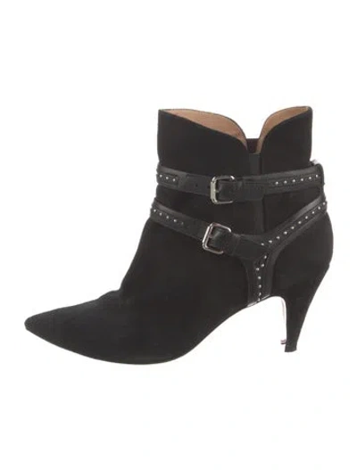Pre-owned Iro Suede Studded Accents Boots In Black