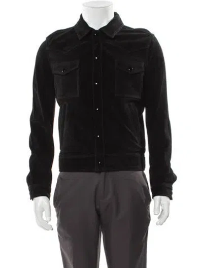 Pre-owned Iro Suede Trucker Jacket W/ Tags In Black
