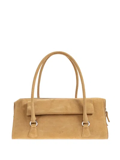 Iro Suede-finish Zip-top Tote Bag In Neutral
