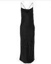 Iro Luza Long Satiny Dress In Black