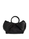 Iro Sun Pleated Leather Tote Bag In Black