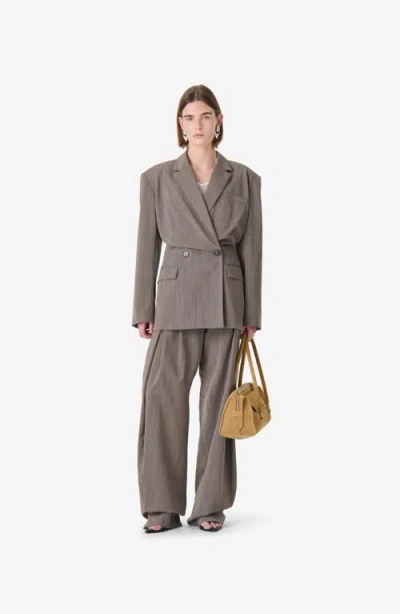 Iro Sunrise Double-breasted Blazer In Gray