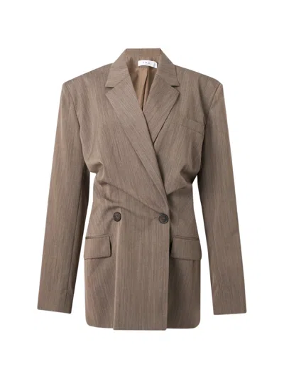 Iro Sunrise Double-breasted Blazer In Brown