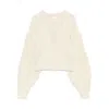 Iro Wool Cable-knit Sweater In Nude