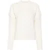 Iro Saleno Cableknit Sweater In White
