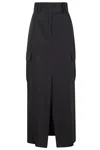 Iro Belt-loop Skirt In Black