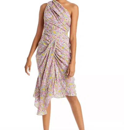 IRO TABEA DRESS IN ECRU/PINK