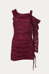 Iro Taomi Dress In Pink Blac In Pink