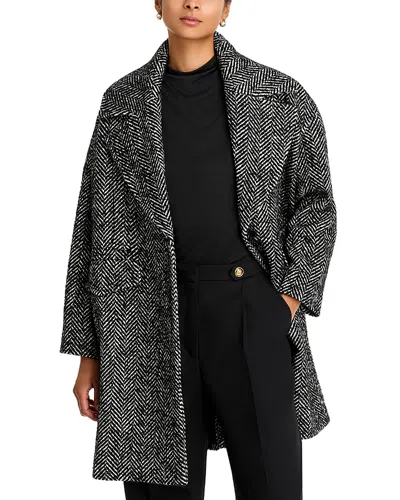 Iro Tares Notch Collar Coat In Black