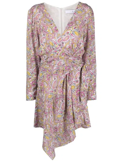 Iro Taro Short Wrap Dress In Sand