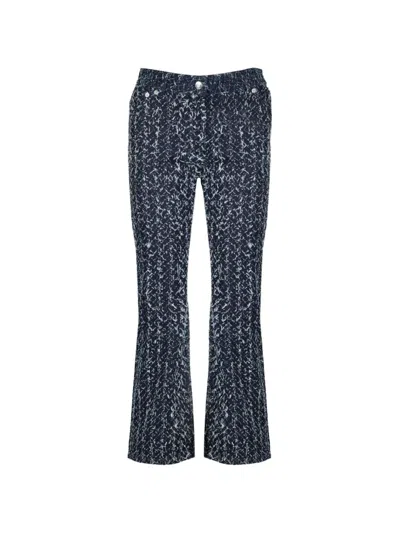 Iro Textured-finish Jeans In Blue