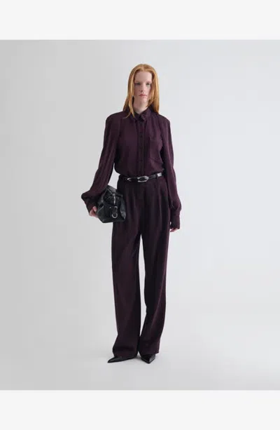 Iro The Chances Denim Shirt In Purple