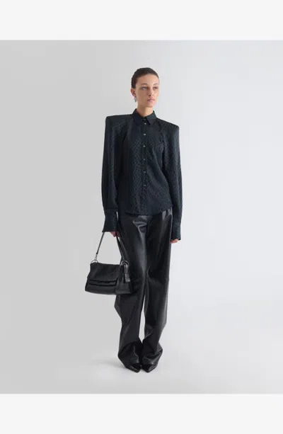 Iro The Fusion Button Shirt In Black
