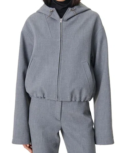 Iro The Maureen Hooded Jacket In Gray