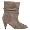 Iro Theke Ankle Boots In Grey Suede In Grey