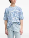 Iro Tie-dye Short-sleeve T-shirt In Blue