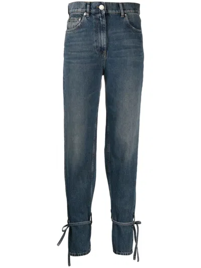 Iro Tie-fastening Straight-leg Jeans In Blue