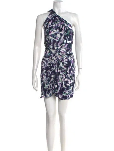 Pre-owned Iro Tie-dye Print Mini Dress In Purple