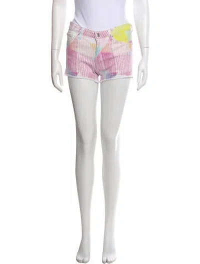 Pre-owned Iro Tie-dye Print Mini Shorts In Multi