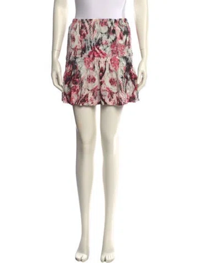 Pre-owned Iro Tie-dye Print Mini Skirt In Multi