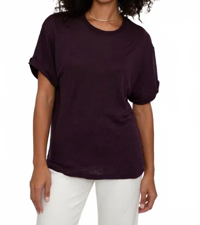 Iro Timeo Crewneck T-shirt In Dark Purple In Red