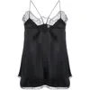 Iro Berwyn Silk Cami With Lace Trim In Black