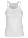Iro Spaghetti-straps Cotton Top In White